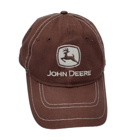 John Deere Brown Embroidered Baseball Cap OS