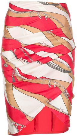 asymmetrical wrap skirt