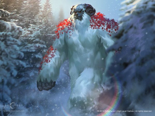 monster fantasy yeti snow ❄️