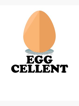 "Eggcellent Egg Art Meme Joke Funny" Photographic Print by ShieldApparel | Redbubble