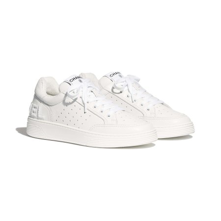 Calfskin White Sneakers | CHANEL