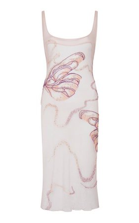 Butterfly Sheer Midi Dress By Clio Peppiatt | Moda Operandi