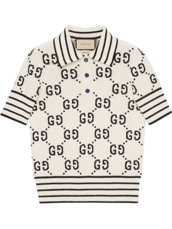 Gucci GG Cotton Polo Knitted Top - Farfetch