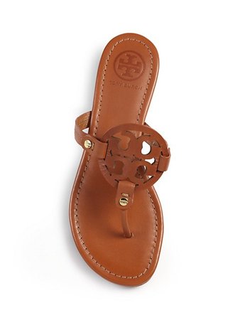 Tory Burch Miller Leather Thong Sandals | SaksFifthAvenue