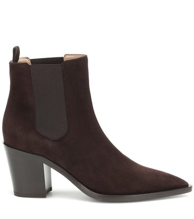 Gianvito Rossi, Romney 70 suede ankle boots
