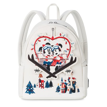 Mickey and Minnie Mouse Holiday Loungefly Mini Backpack | shopDisney