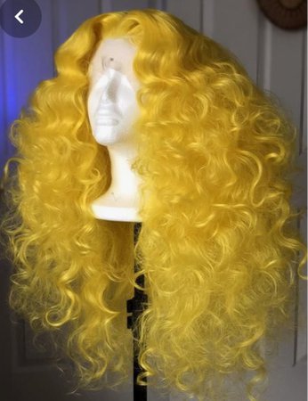 Lemon drop studio 54 big curly disco hair