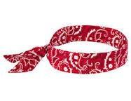 red bandana tied up - Google Search