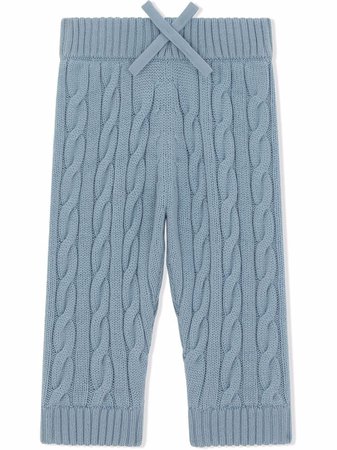 Dolce & Gabbana Kids Cable Knit Trousers - Farfetch