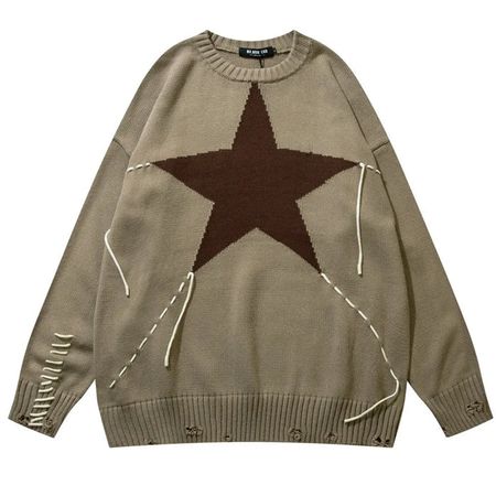 Star Oversized Sweater | BOOGZEL CLOTHING – Boogzel Clothing