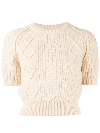 Chanel Vintage Cable Knit Jumper - Farfetch