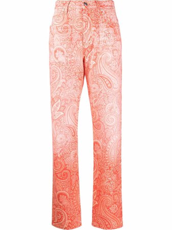 ETRO paisley-print straight-leg Trousers - Farfetch