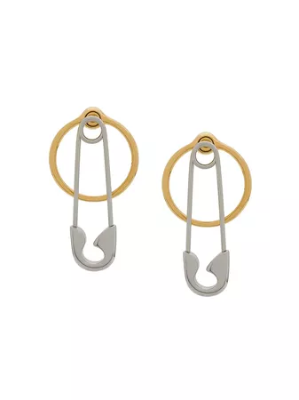 Alexander Wang safety pin earrings £501 - Shop SS19 Online - Fast Delivery, Free Returns