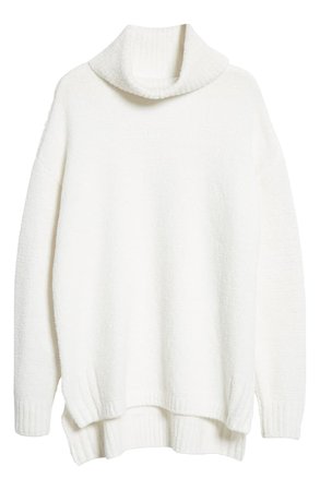 ATM Anthony Thomas Melillo Chenille Turtleneck High/Low Sweater | Nordstrom