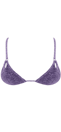 purple glitter bikini swim top png