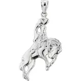 horse necklace silver