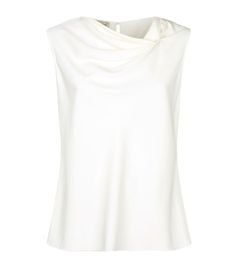 (44) Pinterest - Women: Tops Armani Collezioni Fold Detail Sleeveless Top | skirt