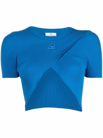 Courrèges ribbed-knit Cropped Top - Farfetch