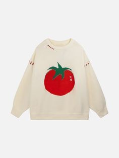 TALISHKO - Tomato Jacquard Sweater