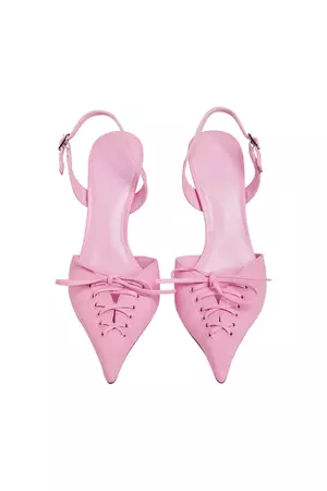 NOORI LACE MULE - PINK : BABY PINK – I.AM.GIA North America