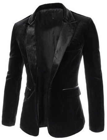 ZOGAA Hot Sale Men Blazer Slim Fit Suit Jacket Black Navy Blue Velvet 2019 Spring Autumn Outwear Coat for Men|Blazers| - AliExpress