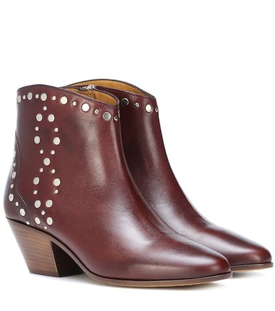 Dacken studded leather ankle boots