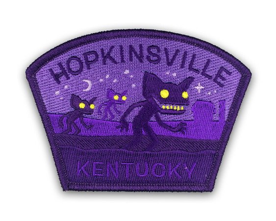 Hopkinsville, Kentucky Travel Patch (Hopkinsville Goblins UFO aliens) [CowboyYeehaww]