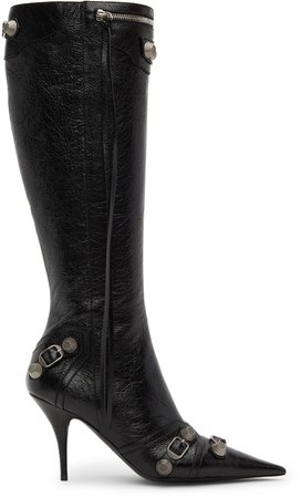 Balenciaga: Black Cagole Boots | SSENSE