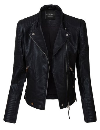 (26) Pinterest - LE3NO Womens Vintage Quilted Long Sleeve Faux Leather Moto Biker Jacket. wearethebikers.com, Skull, Biker, Motorcyc | ~ Goth Fashion To Die For