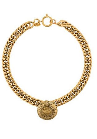 Chanel 80s 18kt gold necklace