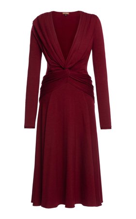 Carol Twisted Jersey Midi Dress by Lena Hoschek | Moda Operandi