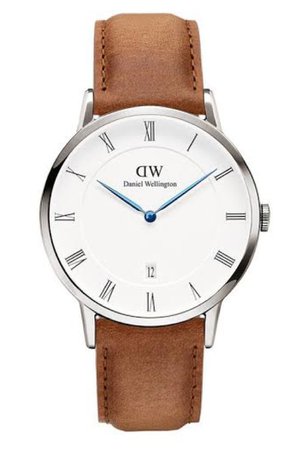 brown dw watch