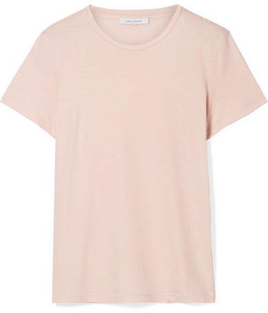 Ninety Percent - Jenna Organic Cotton-jersey T-shirt - Blush