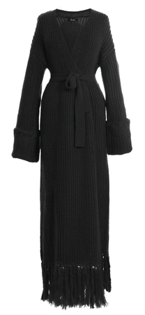 Cardigan Sweater Dress Maxi