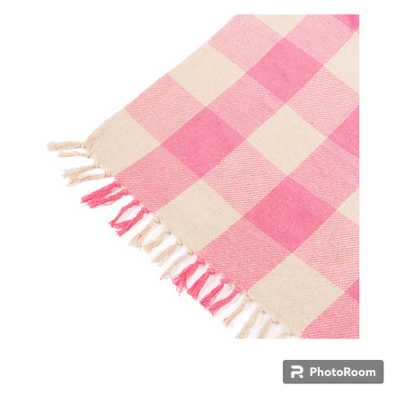 Pink Gingham Blanket
