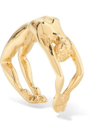 Paola Vilas | Louise gold-plated ring | NET-A-PORTER.COM