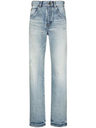 Saint Laurent high-waisted straight-leg Jeans - Farfetch