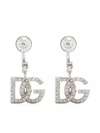Dolce & Gabbana KIM DOLCE&GABBANA logo-pendant Earrings - Farfetch