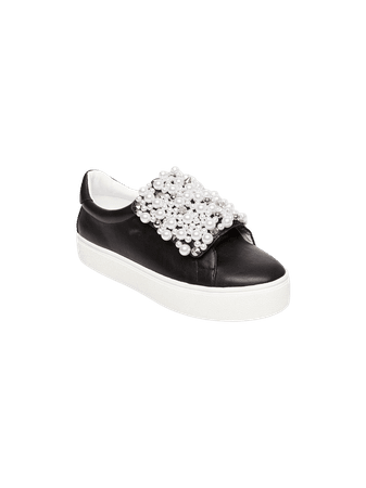 pearl black sandals shoes