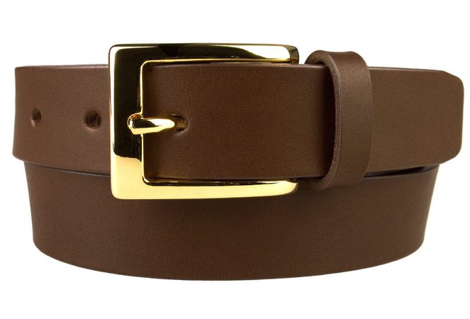 brown belt gold buckle