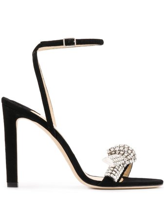 Shop Jimmy Choo Thyra 100mm sandals with Express Delivery - FARFETCH