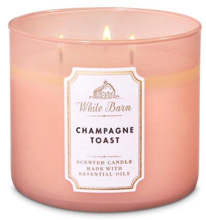 champagne toast candle