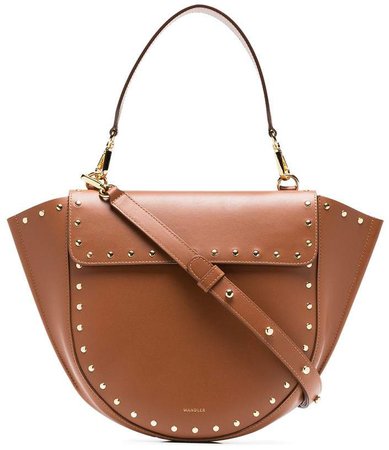 Wandler brown medium studded leather bag