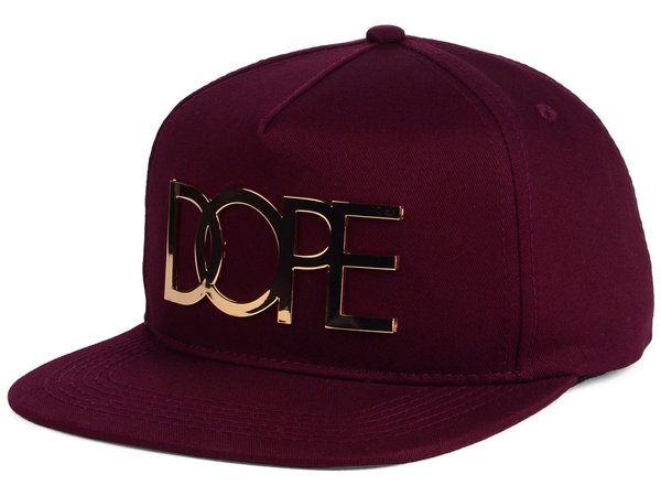 Burgundy DOPE baseball cap
