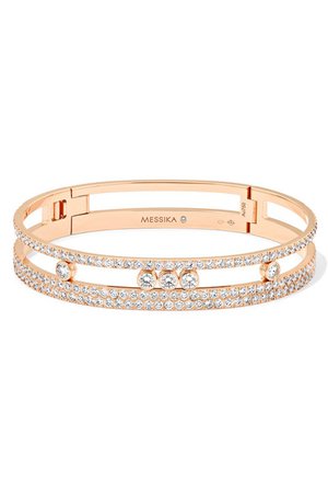 Messika | Move Romane 18-karat rose gold diamond bracelet | NET-A-PORTER.COM