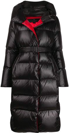 oversized padded midi coat