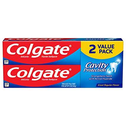 Amazon.com: Colgate Cavity Protection Toothpaste with Fluoride - 6 Ounce Twin Pack: Prime Pantry