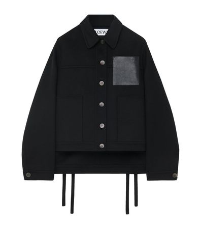 LOEWE Wool-Cashmere Workwear Jacket | Harrods US