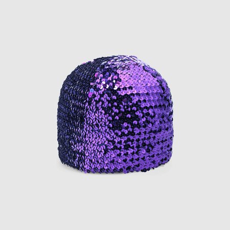 Sequin Hat In Bright Purple | GUCCI® US