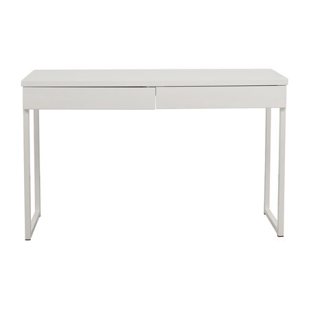 33% OFF - IKEA IKEA Besta Burs White Two-Drawer Desk / Tables
